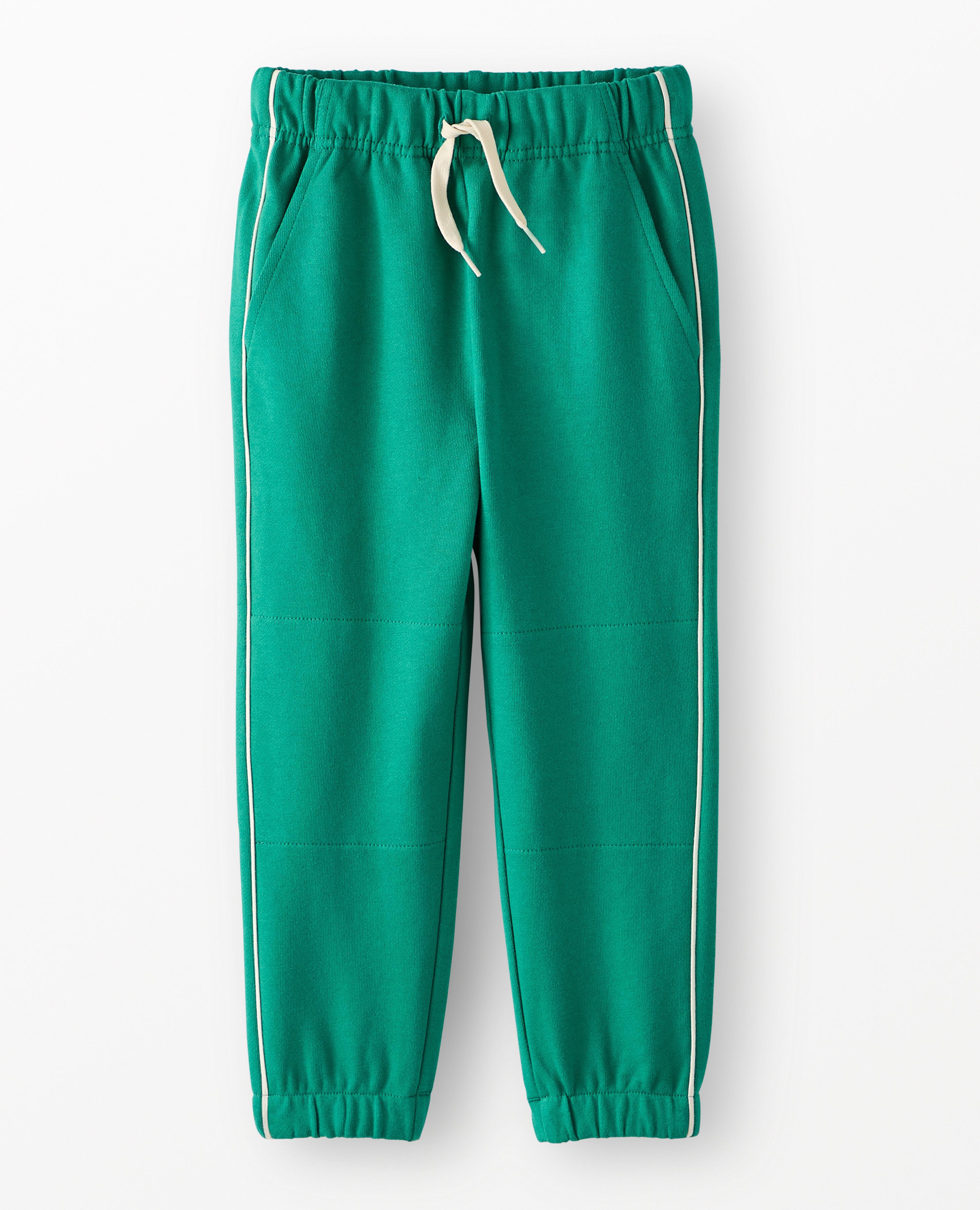 Slim Fit French Terry Double Knee Sweatpants in Gumdrop Green - main