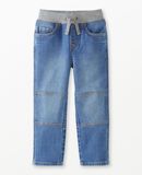 Slim Fit Denim Pull-On Pants in Medium-Light Wash Denim - main