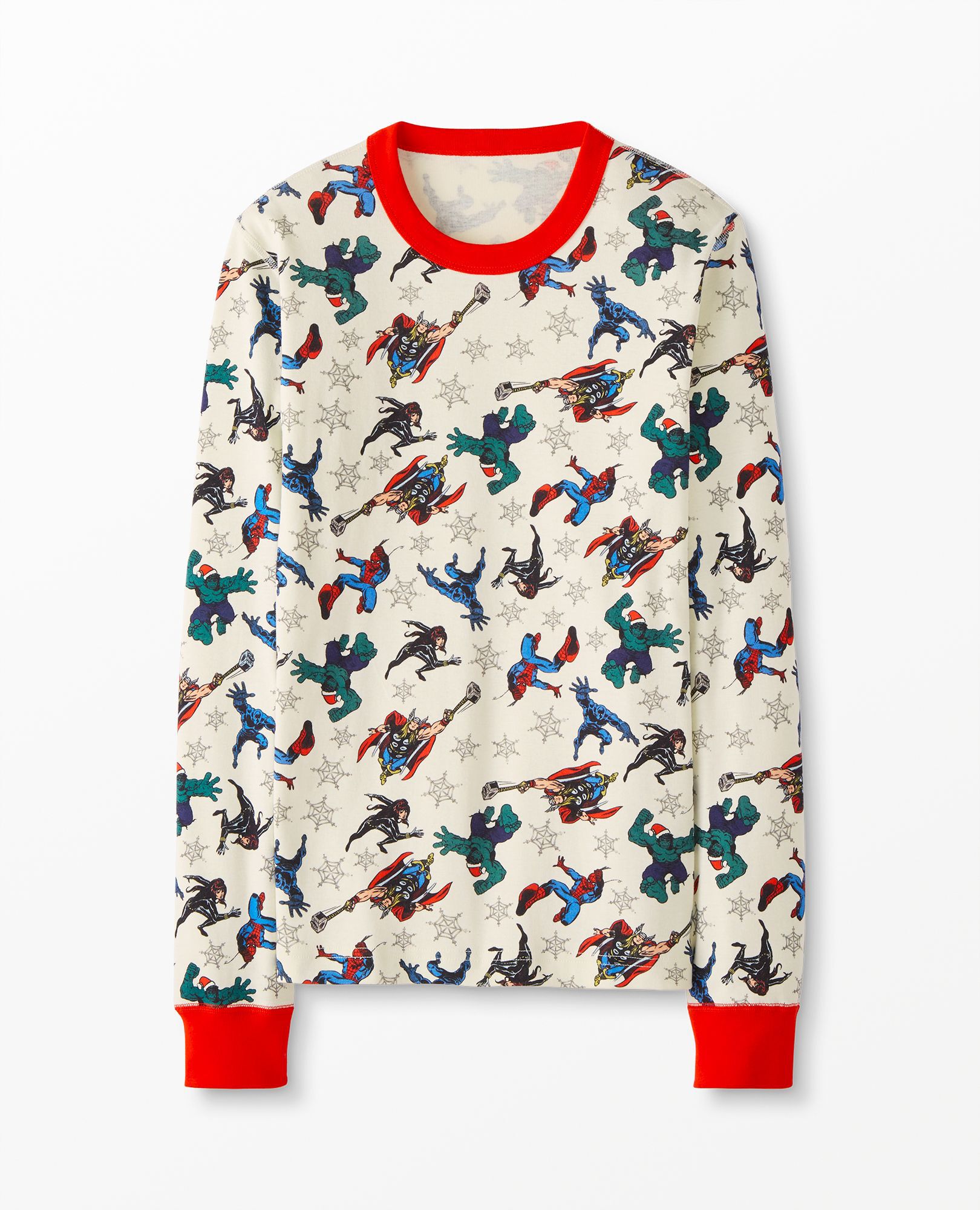 Adult Unisex Marvel Avengers Holiday Long John Pajama Top