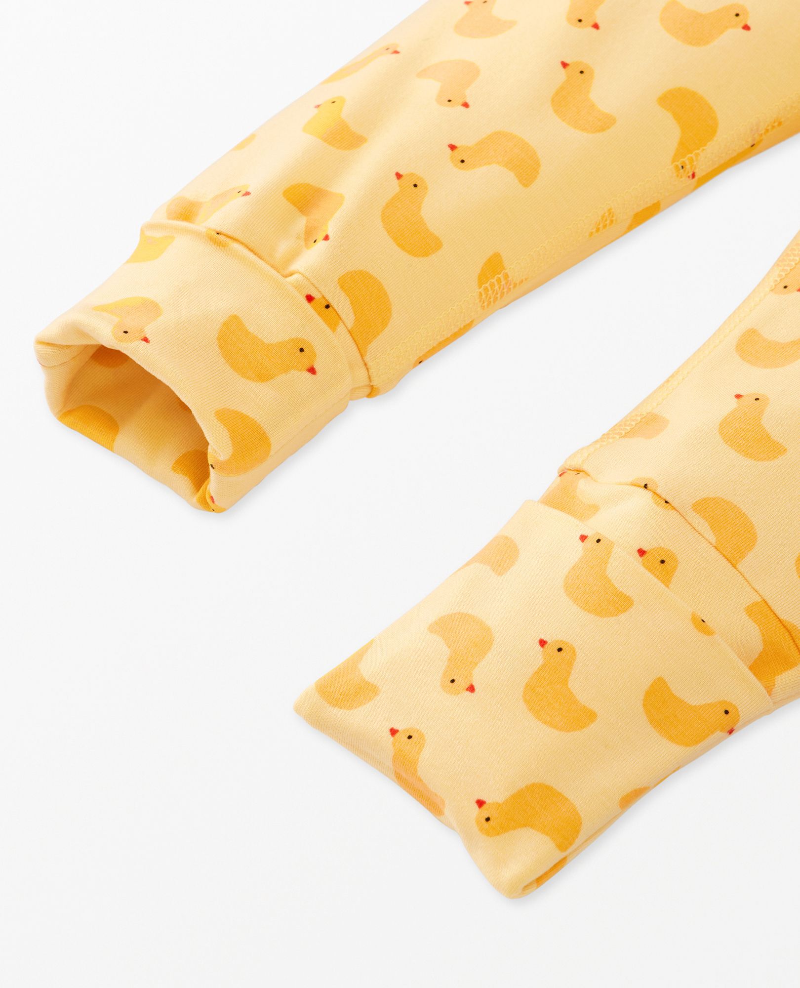 Baby Layette Wiggle Pants in HannaSoft™ in Pepper the Duck on Limoncello - main