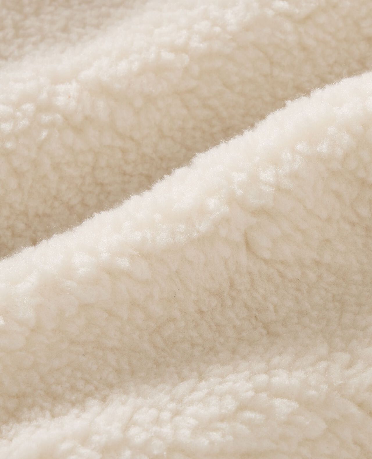 Faux Shearling Jacket in Ecru - main