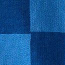 French Terry Faux Shearling Lined Hoodie in Shadow Blue/Stellar Blue Check - swatch