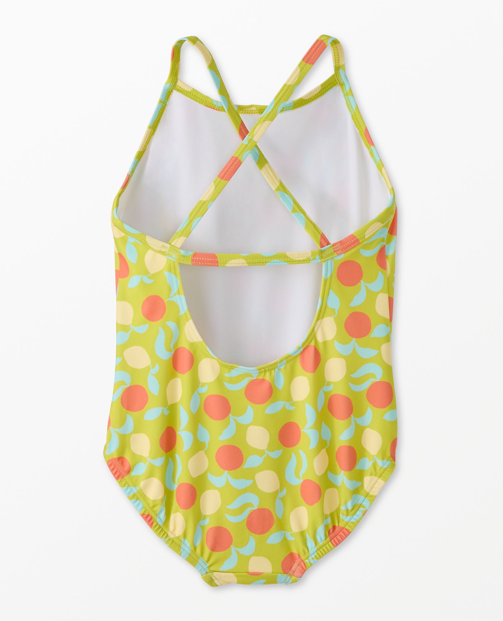 One-Piece Swimsuit in Citrus Sunshine on Oasis Green - main