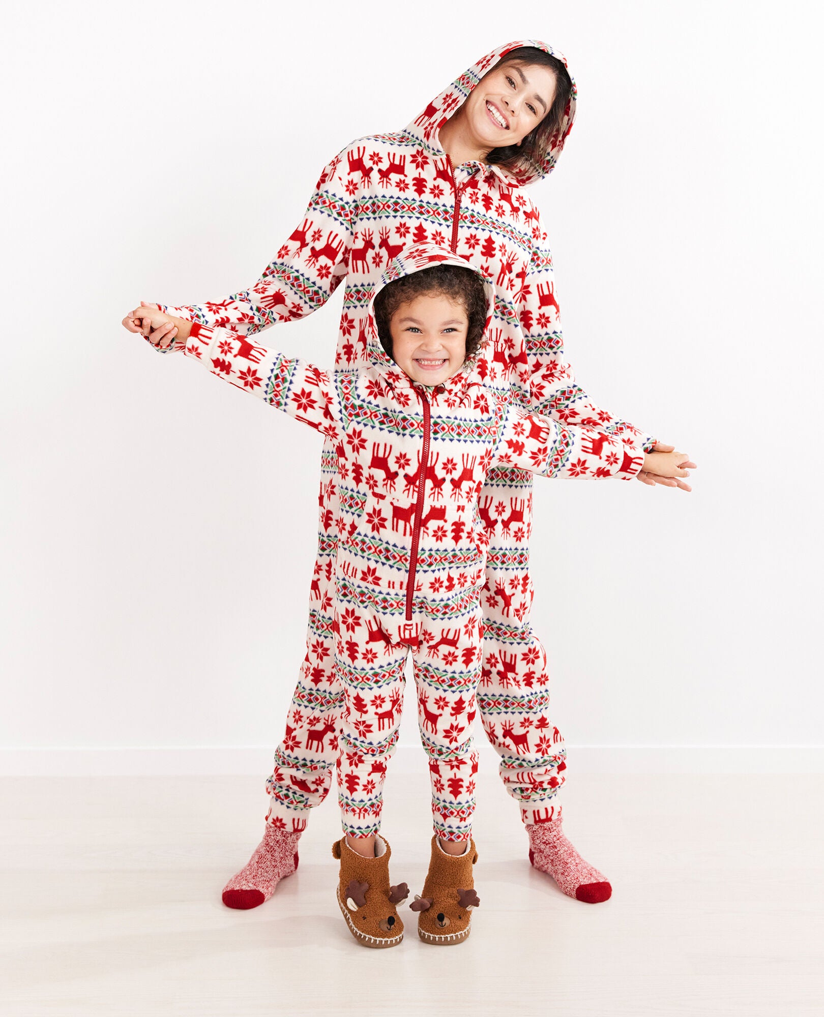 Dear Deer Marshmallow Fleece Play Suit Hanna Andersson