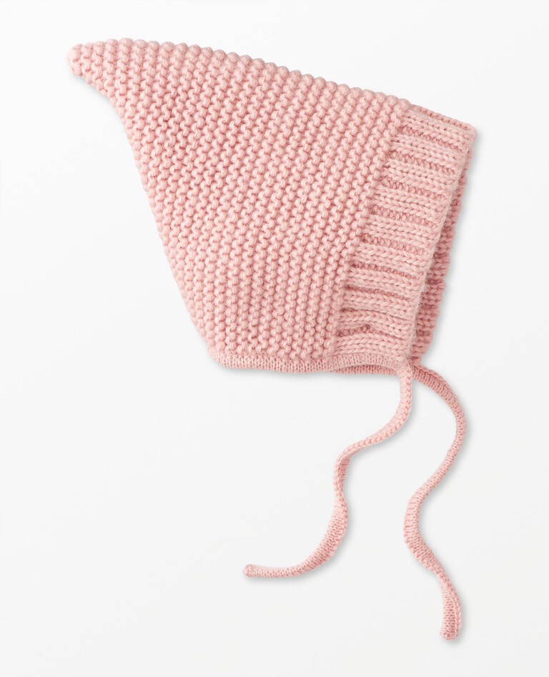Baby Alpaca Sweater Yarn Beanie in Blush Pink - main
