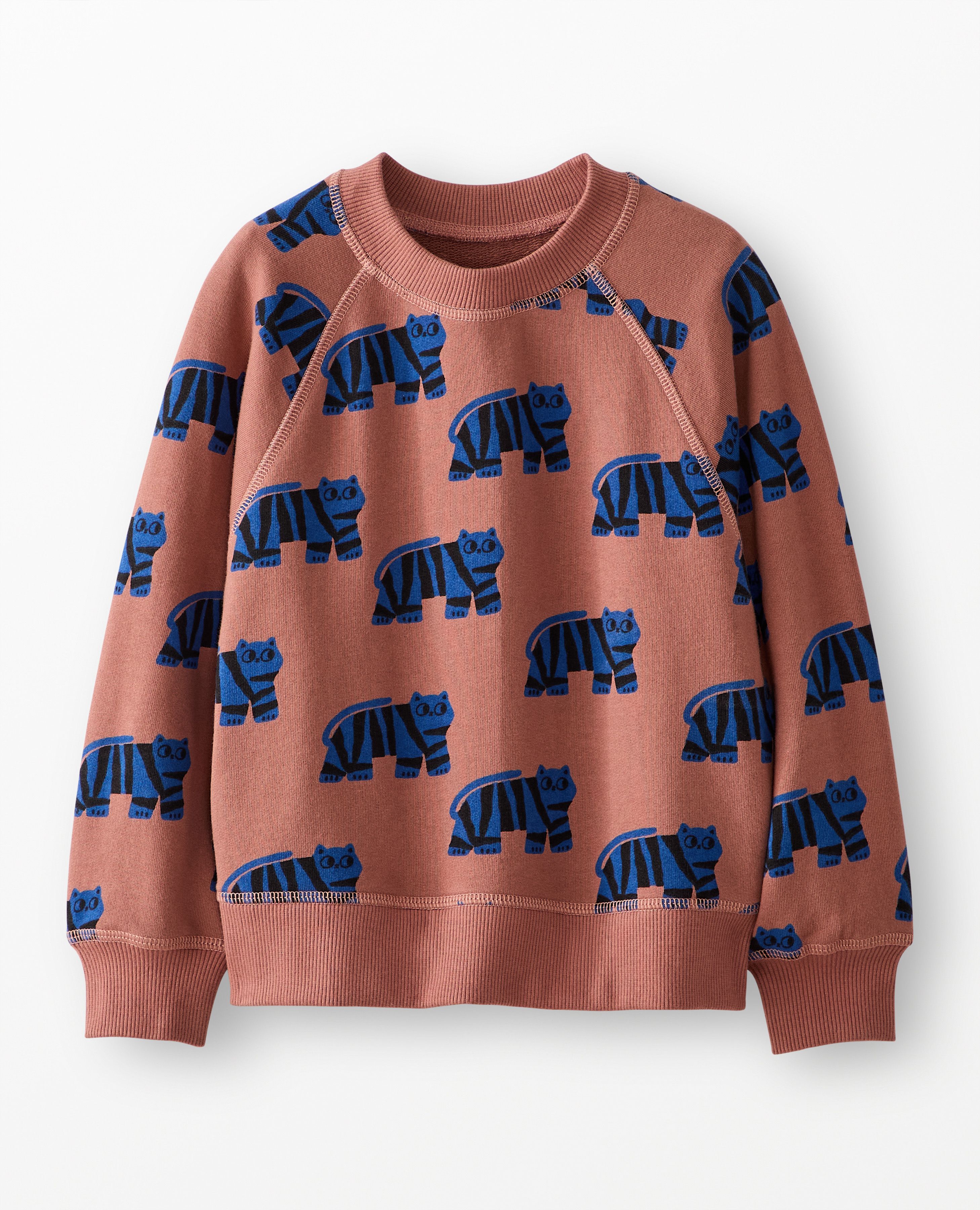 French Terry Sweatshirt in Tiger Cubs - main