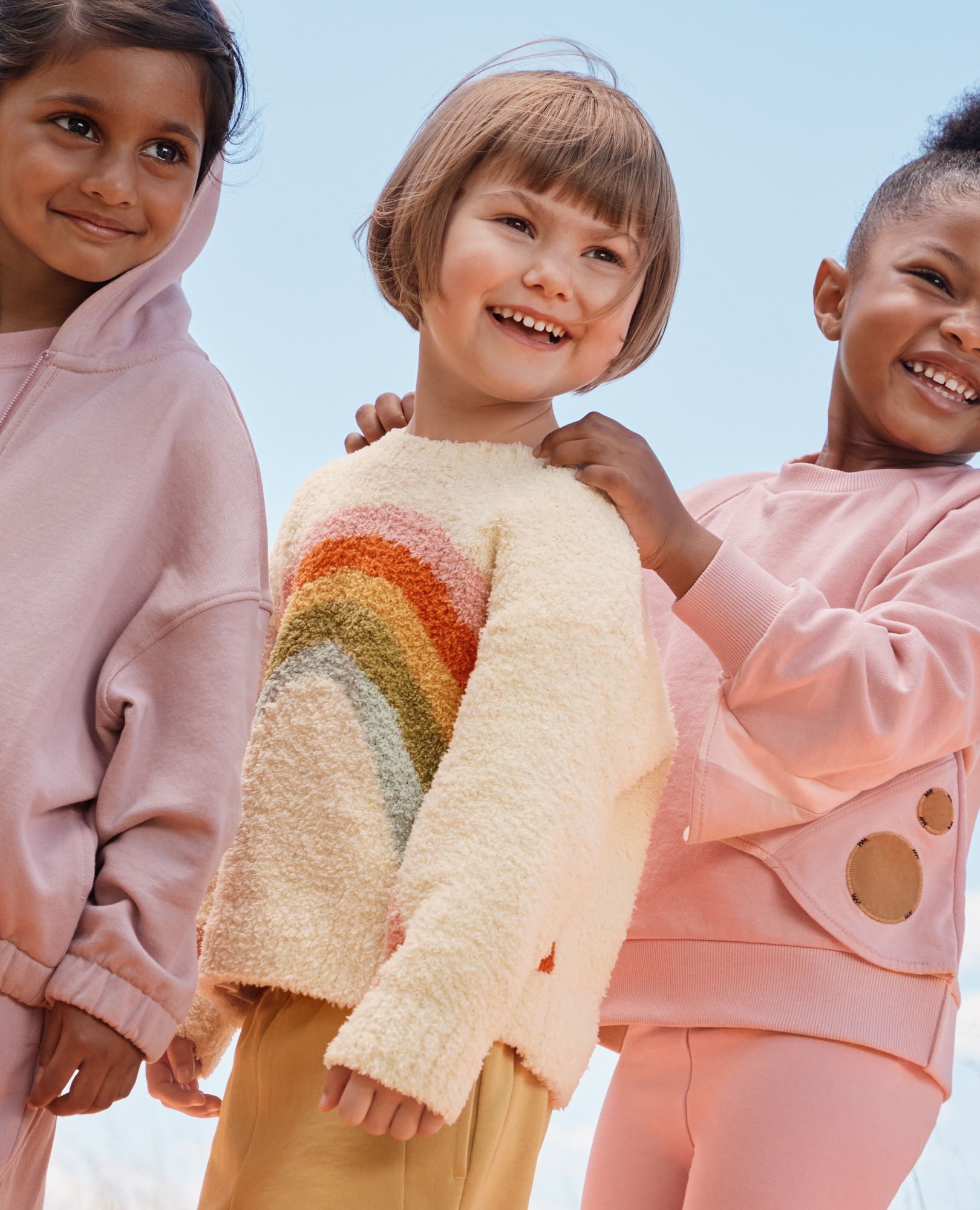 Marshmallow Graphic Sweater in Almond Oil - main