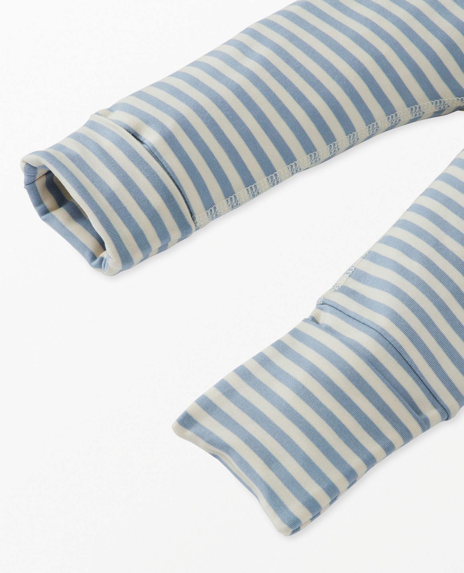 Baby Layette  Wrap Top & Wiggle Pants in HannaSoft™ in Mini Lamb on Celestial Blue - main