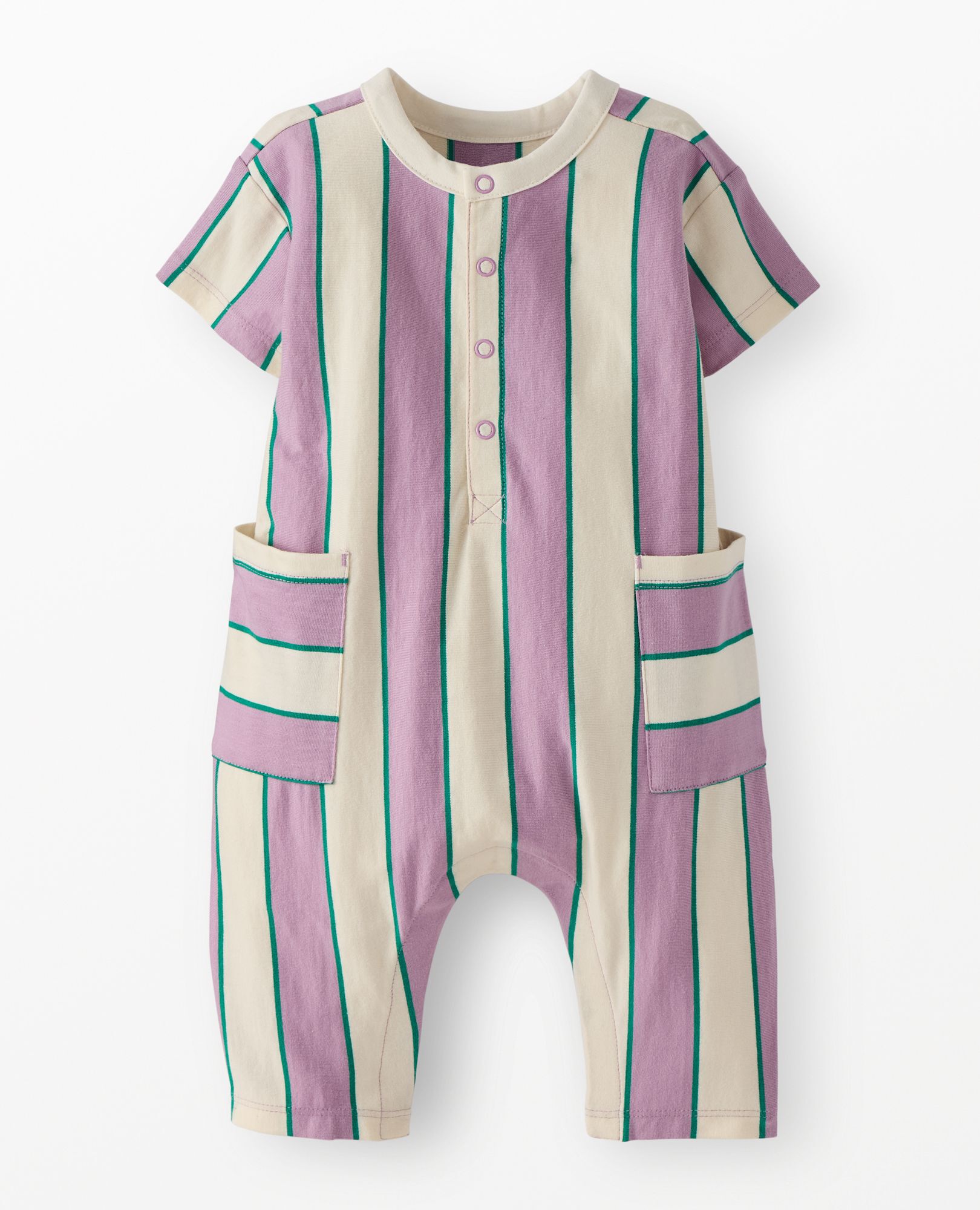 Baby Henley Romper | Hanna Andersson