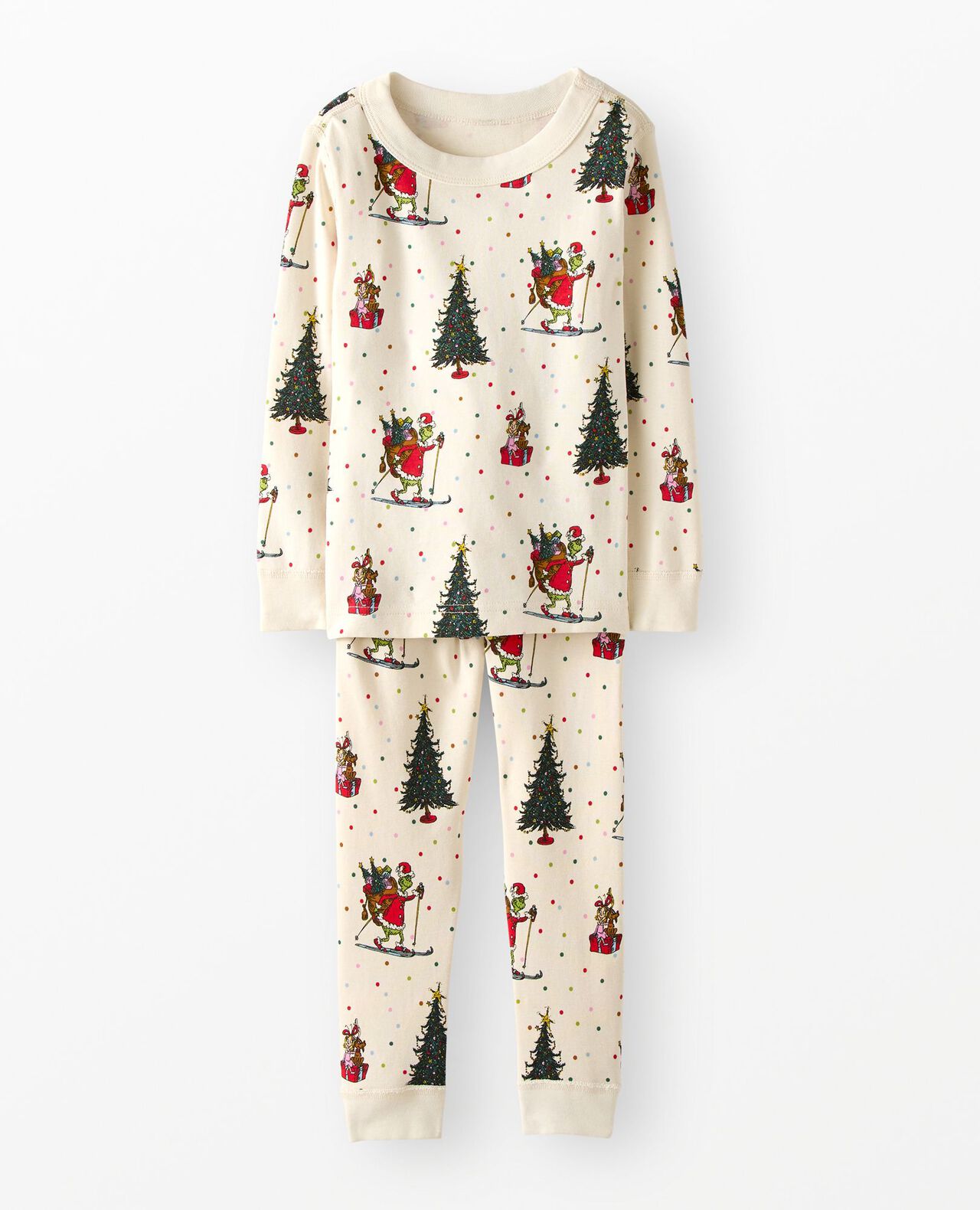 Dr. Seuss Grinch HannaJams™ Pajama Set in Skiing Grinch - main