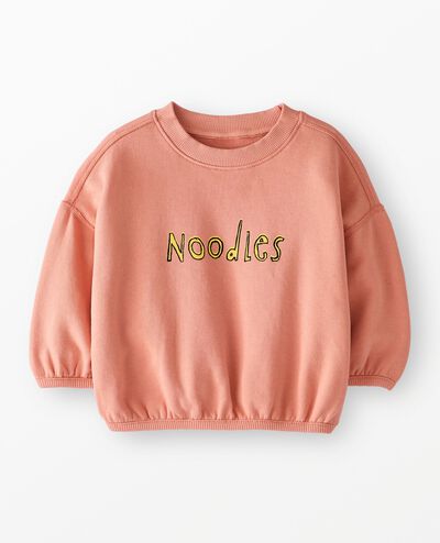 French Terry Graphic Sweatshirt in Bowtie Noodles - main