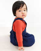 Baby Sueded Jersey Layering Tee in Red Pepper - main