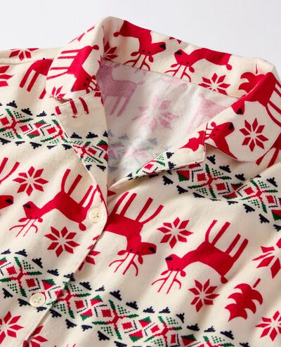 Women's Holiday Flannel Pajama Set in Dear Deer - main