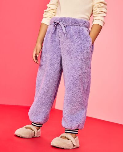 Marshmallow Fleece Joggers in Viola - main