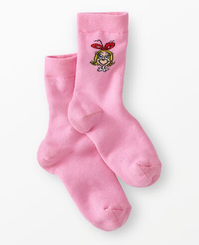 Adult Dr. Seuss Grinch Socks in Cindy Lou - main