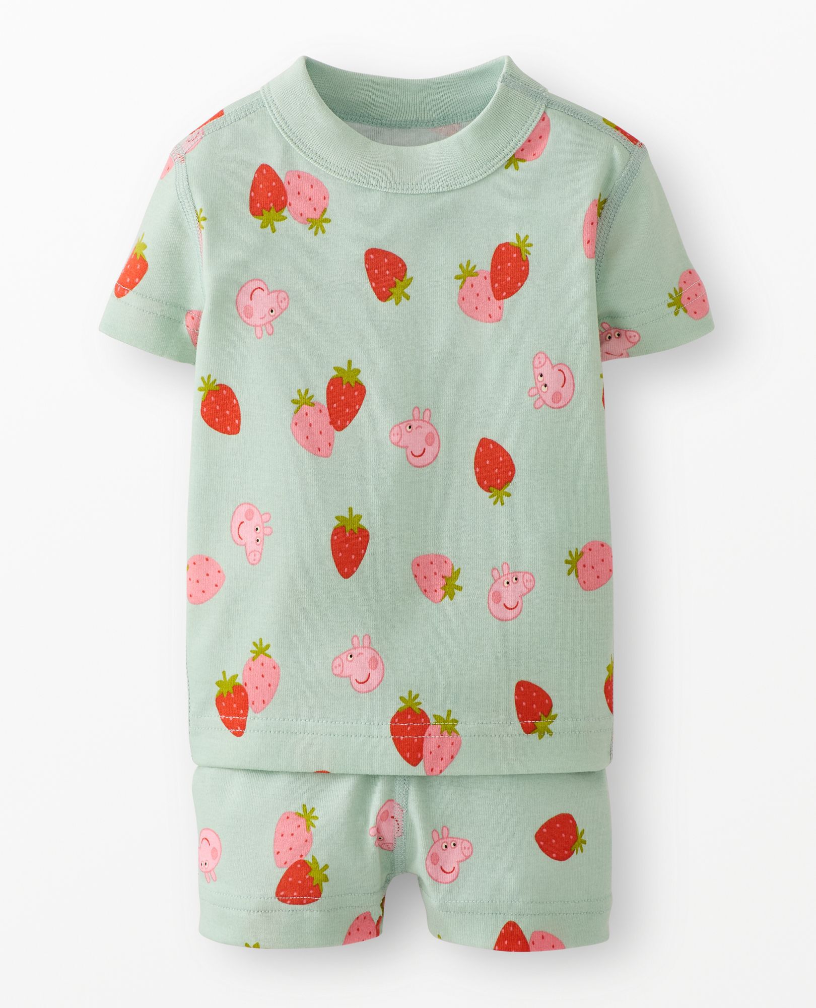 Peppa Pig HannaJams™ Pajama Set in Peppa Tossed Strawberry on Green - main