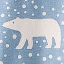 Holiday HannaJams™ Pajama Set in Snowy Polar Bear on North Air - swatch