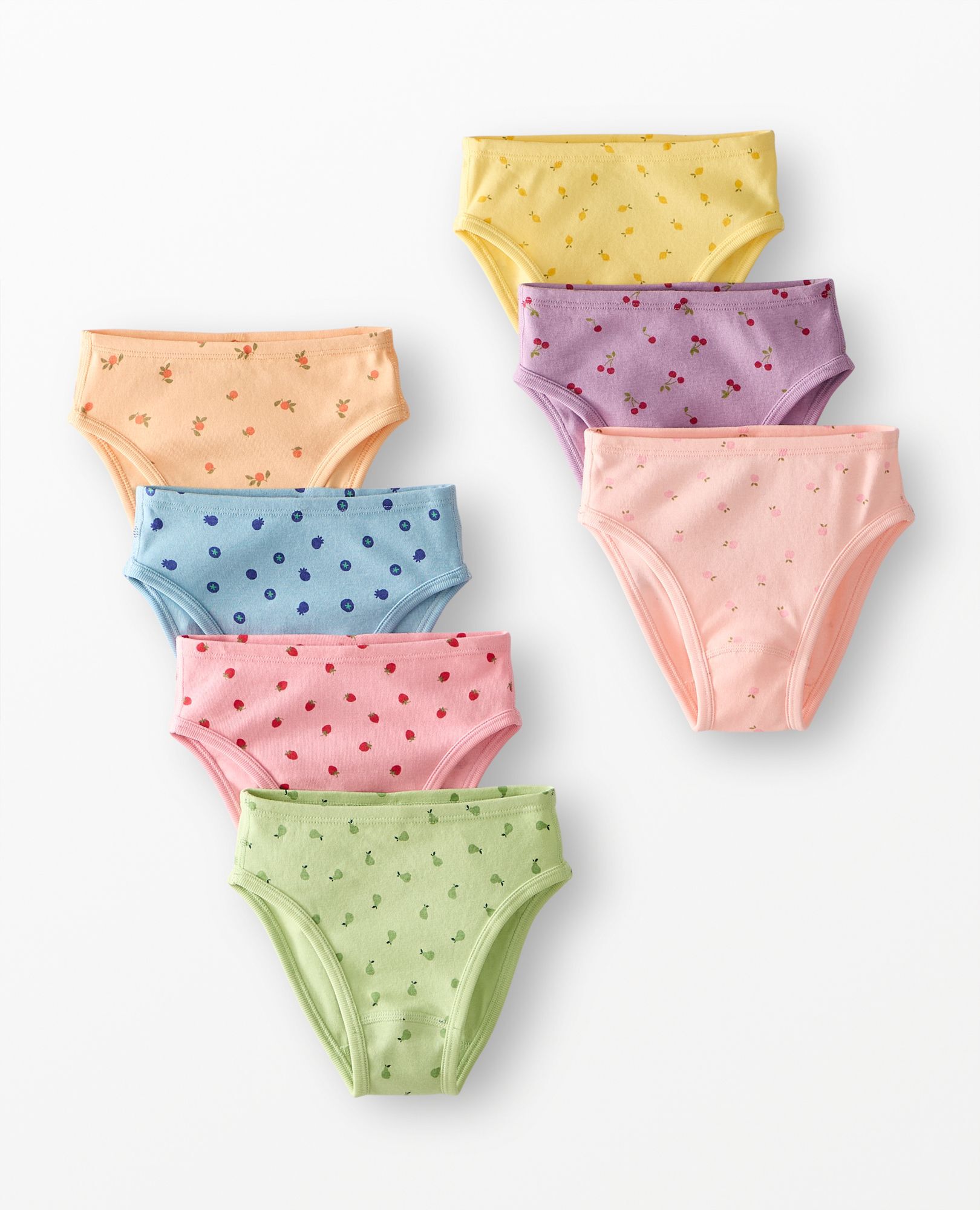 7-Pack Organic Cotton Hipster Underwear in Girls Mini Fruit 7PK - main