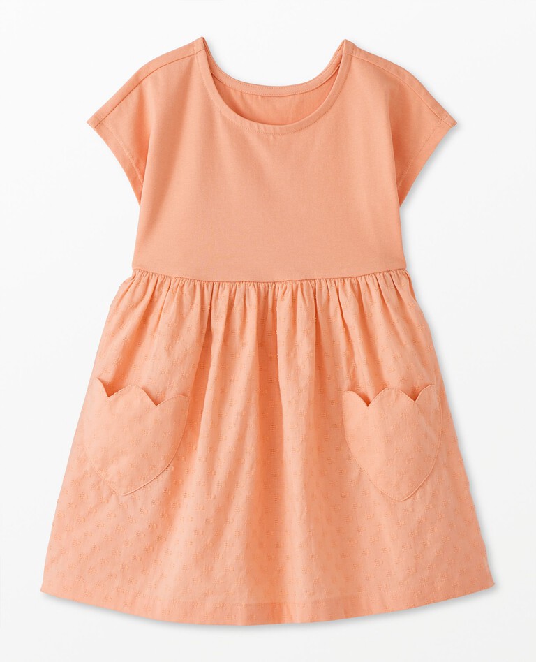 Play Dress with Pockets in Peach Fizz - main