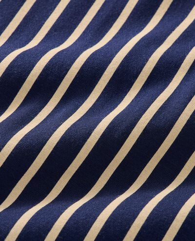 Adult Long Sleeve HannaSoft™ Pajama Set in Navy/Ecru - main