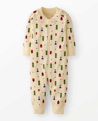 Holiday HannaJams™ Sleeper in Forest Gnomes on Almond Oil - main