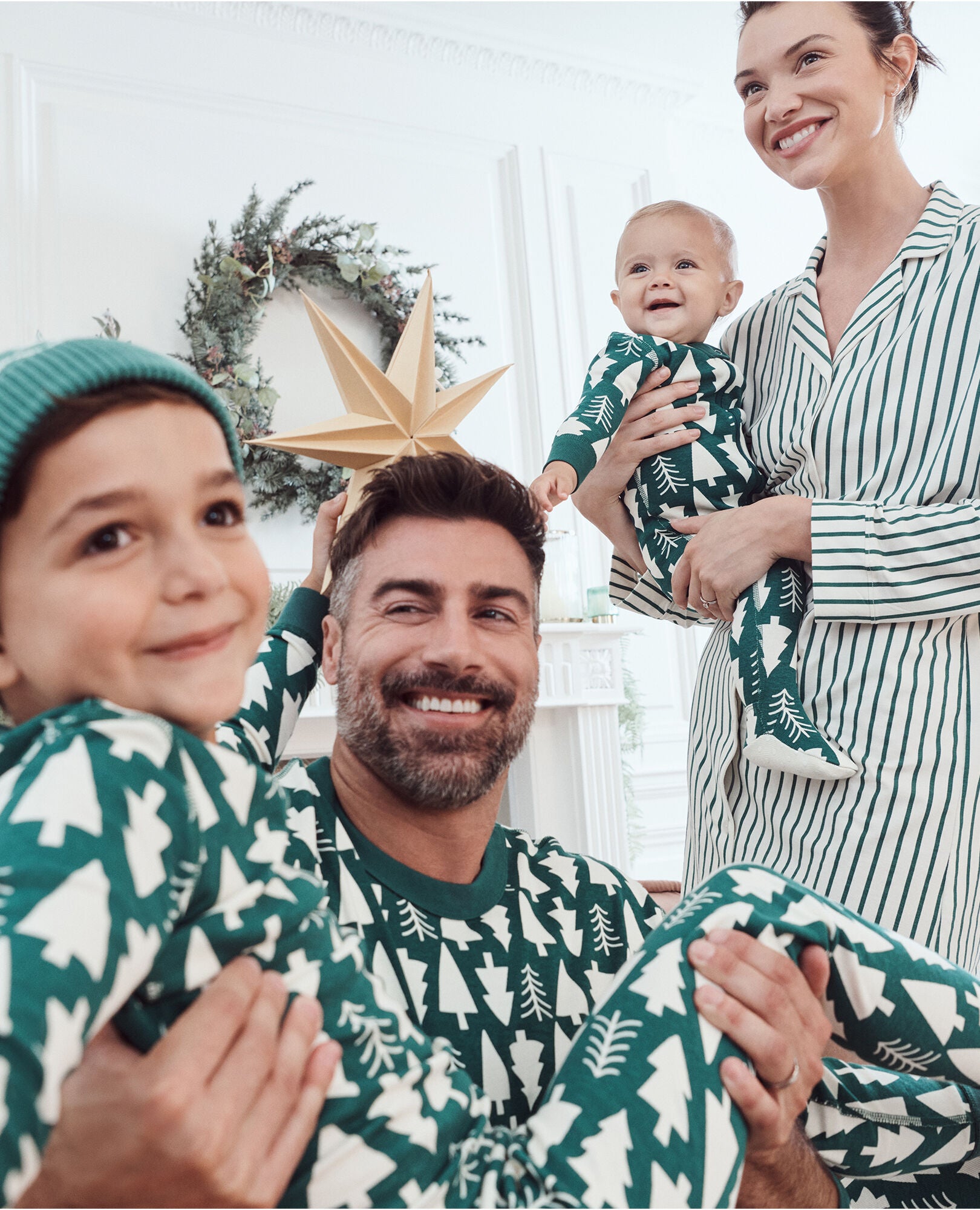 Holiday Winter Green Matching Family Pajamas Hanna Andersson