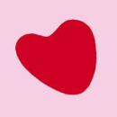 HannaJams™ Sleeper in Artful Hearts on Pink - swatch