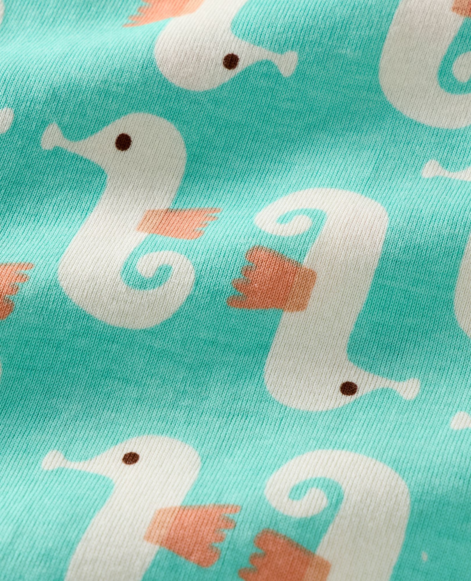 HannaJams™ Pajama Set in Seahorse on Opal - main