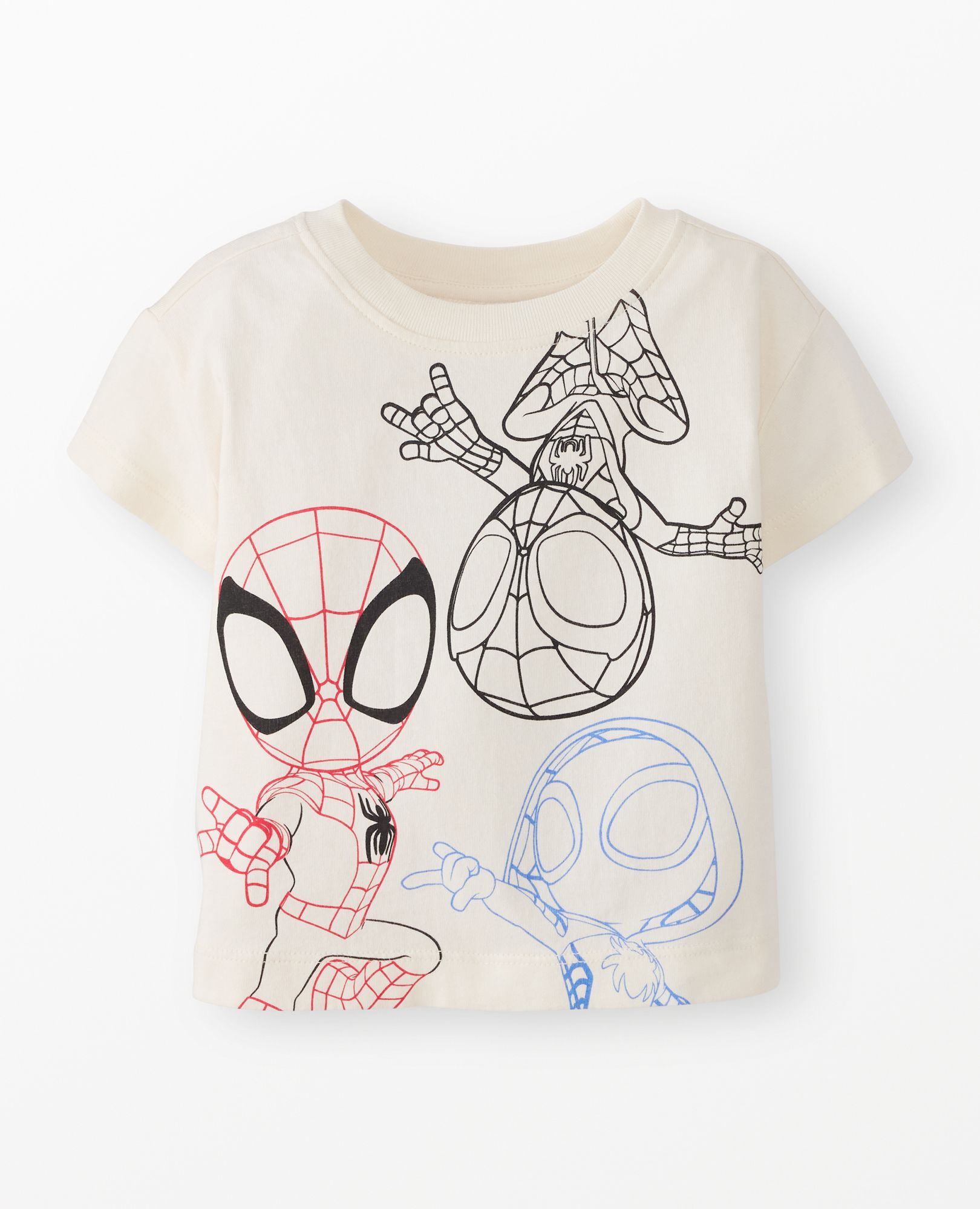 Marvel Spidey and Friends Easy Fit Graphic T-Shirt in Spidey & His Amazing Friends - Ecru - main