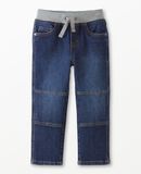 Slim Fit Denim Pull-On Pants in Medium-Dark Wash - main