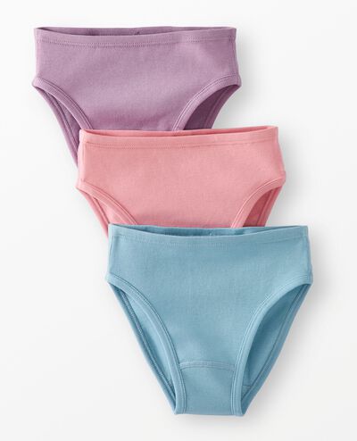 3-Pack Organic Cotton Hipster Underwear in Girls Solid 3PK - main