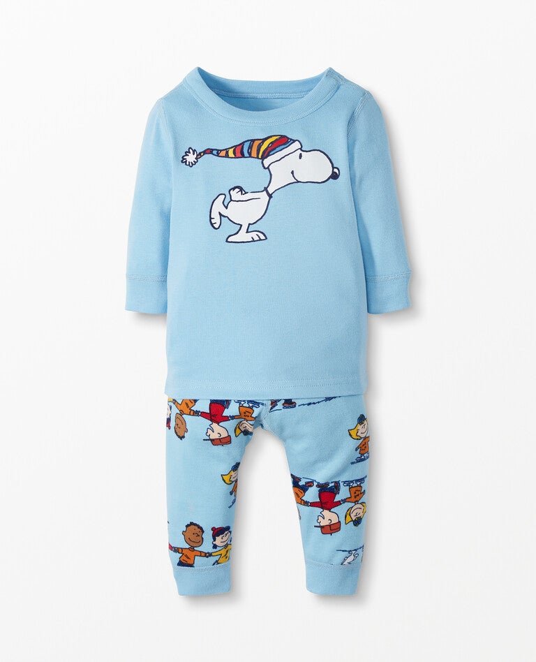 Peanuts Long John Pajamas In Organic Cotton Hanna Andersson
