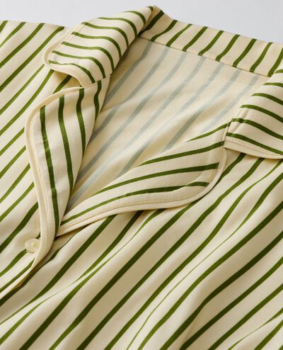 Women's Long Sleeve Pajama Set in HannaSoft™ in Pine Green/Almond Oil - main