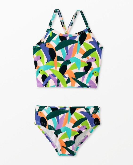 Girls' Parakeet Tree 2-Piece Tankini - Size Little Kids 4 by Hanna Andersson