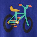 Relaxed Fit Graphic T-Shirt in Bike on Blue - swatch