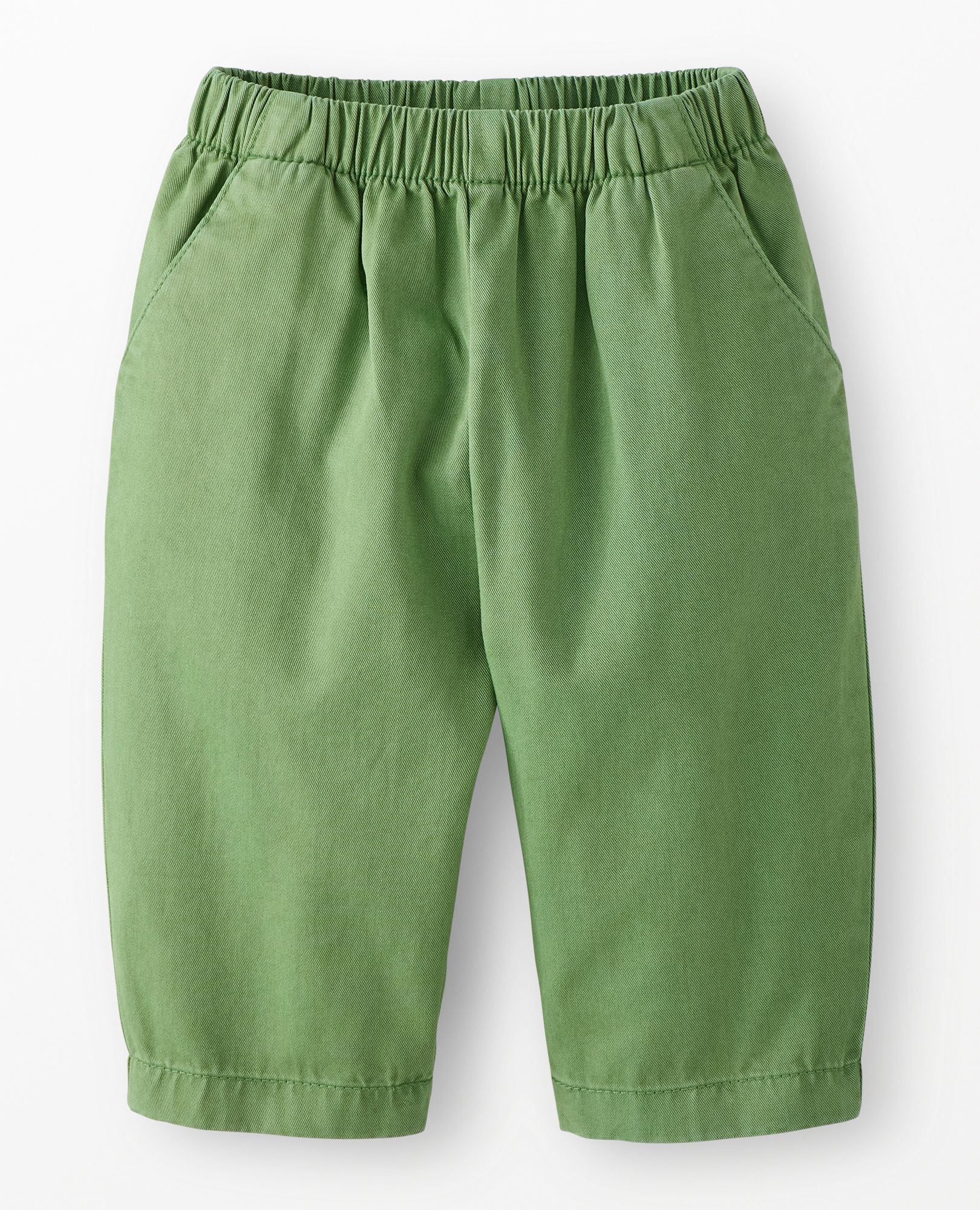 Baby Twill Barrel Pants in Stone Green - main