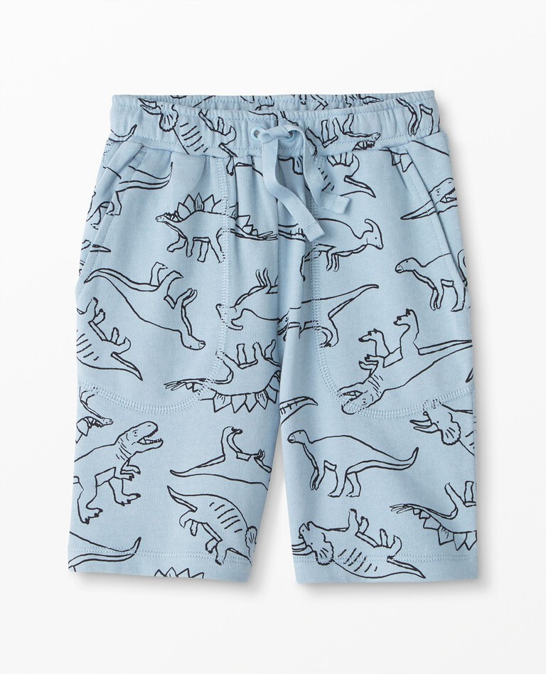 Print Shorts In French Terry in North Air - main
