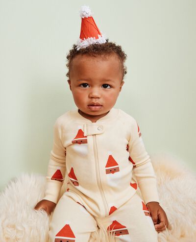 Holiday HannaJams™ Sleeper in Scandi Santa on Almond Oil - main
