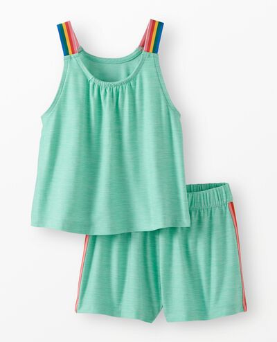 Active UV Tank & Shorts Set in Opal - main