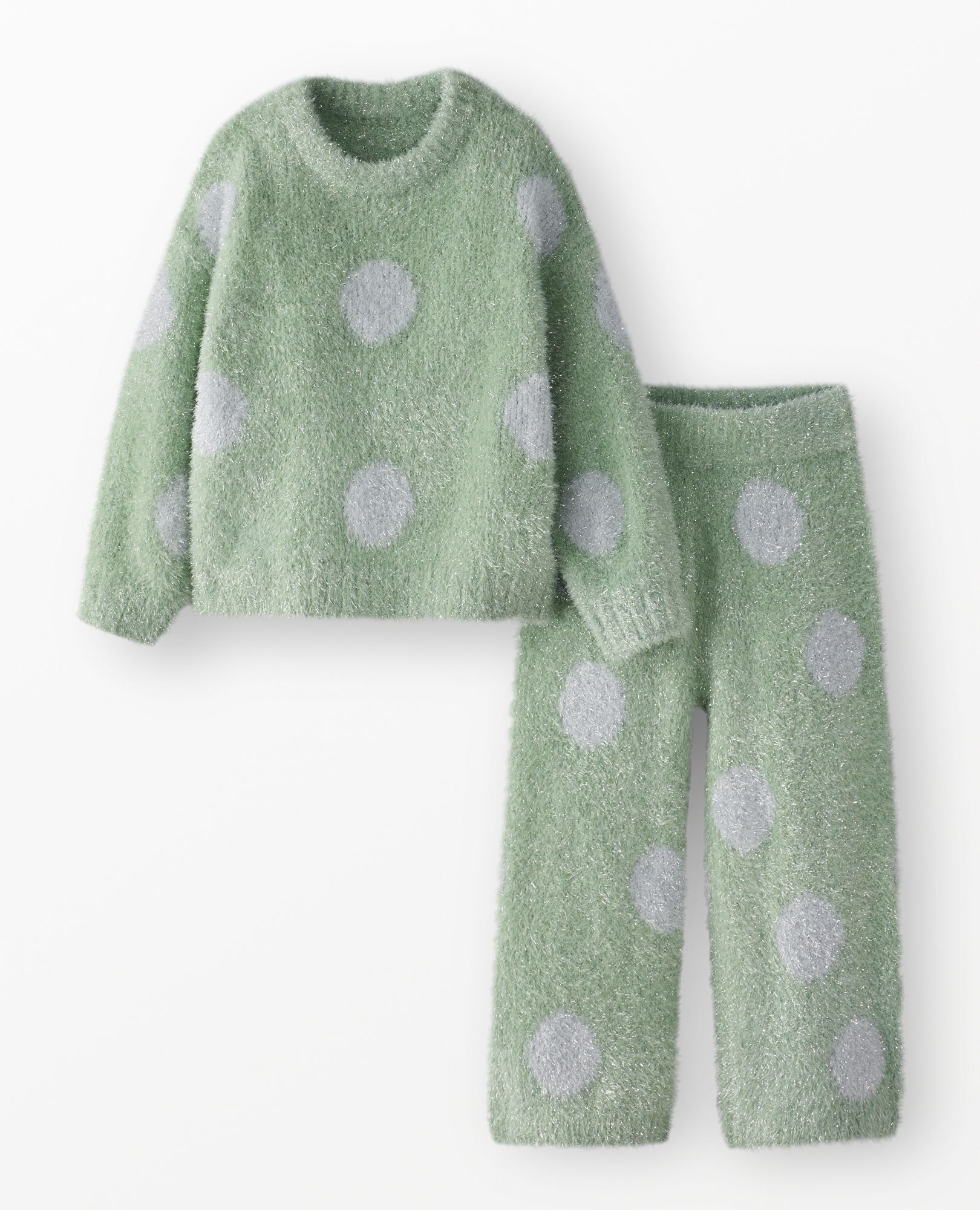 Sparkle Dot Sweater & Wide Leg Pants Set in Sparkle Dot on Mint Chip - main