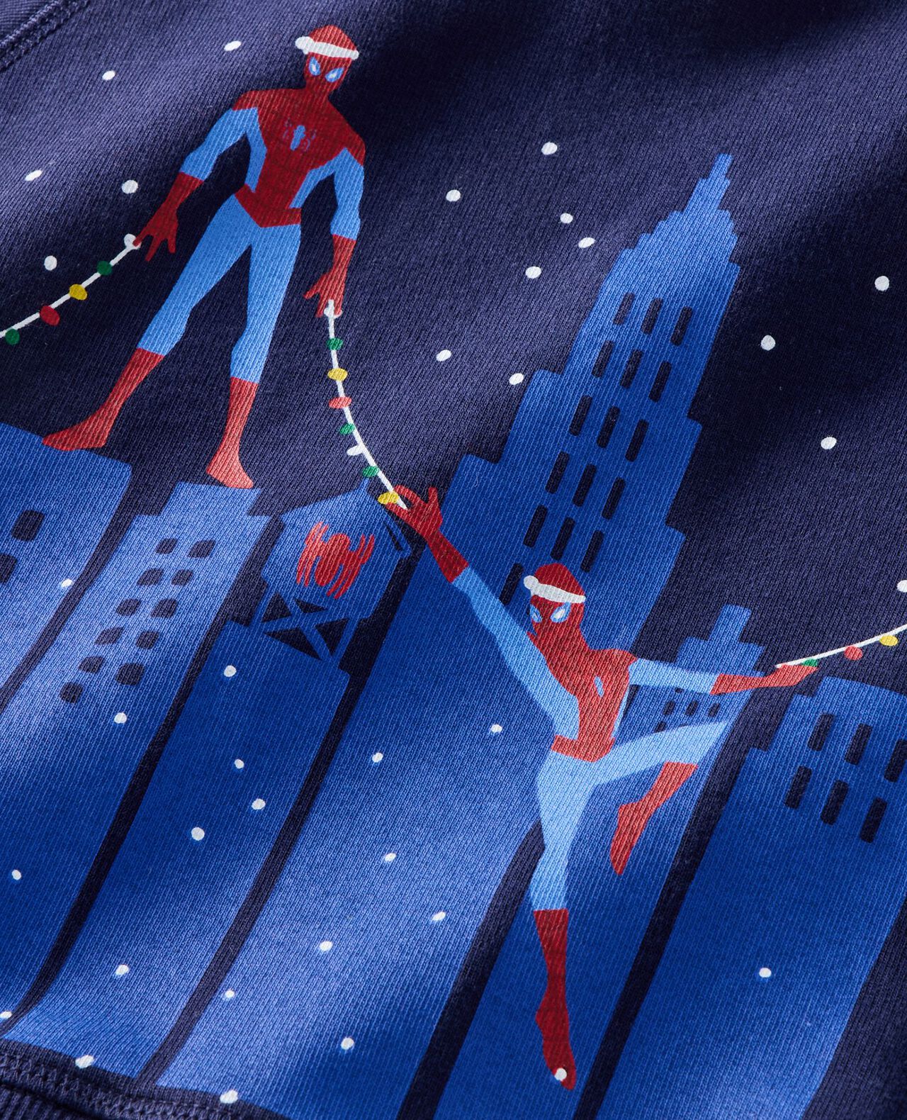 Marvel Spider-Man French Terry Sweatshirt & Sweatpants Set in Spiderman in the City Graphic - main
