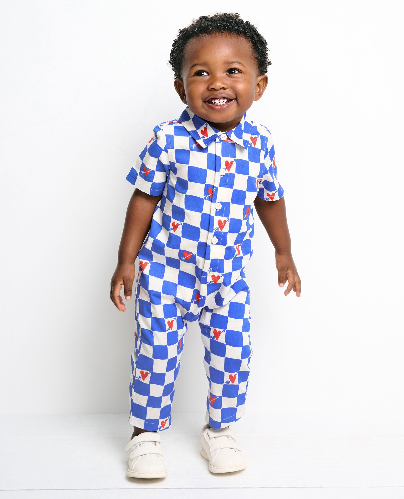 Baby Valentines Print Woven Romper Hanna Andersson