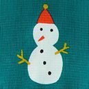 Baby Holiday Long Sleeve Waffle Top & Pants Set in Frosty Friends - swatch