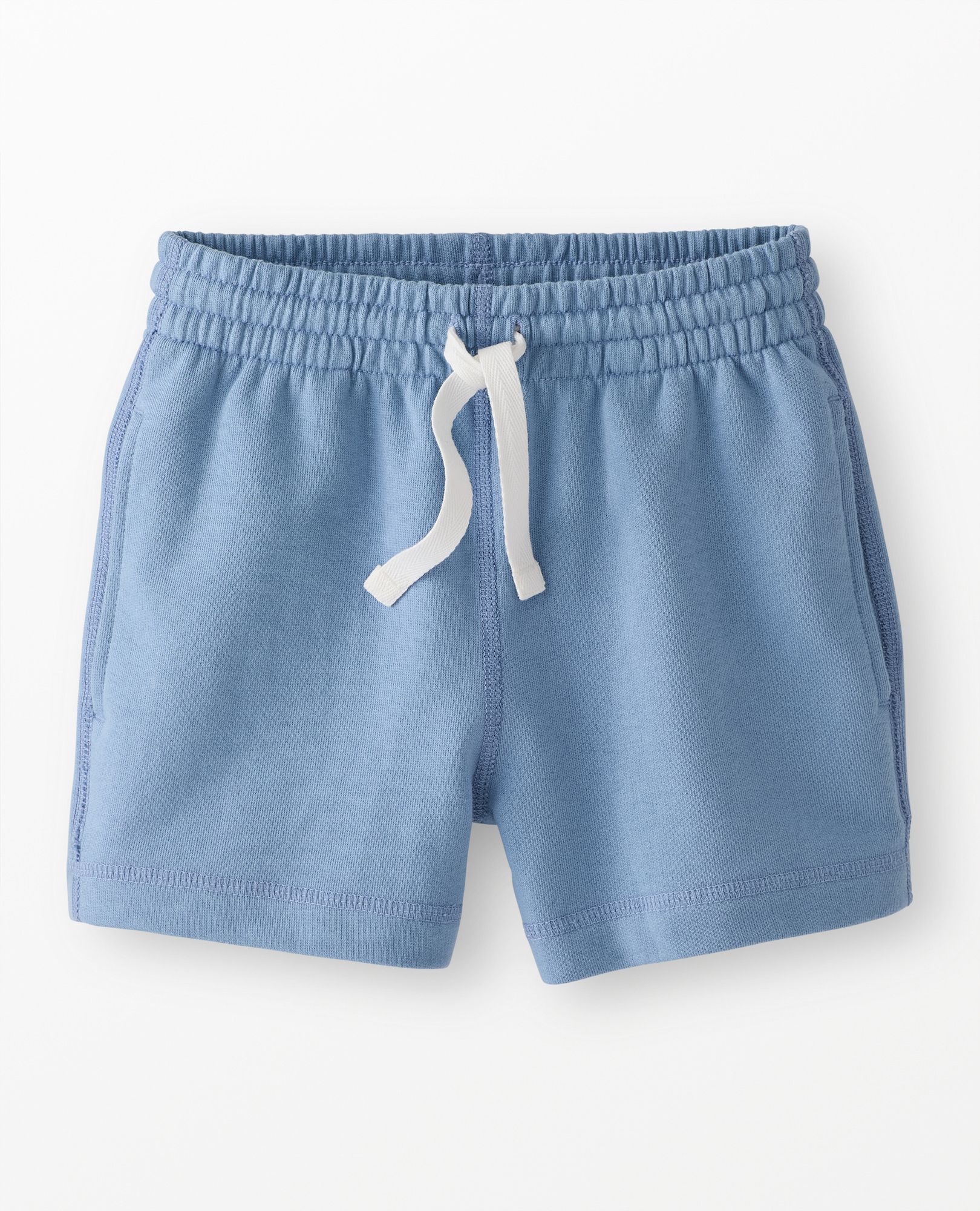 French Terry Midi Shorts in Forever Blue - main