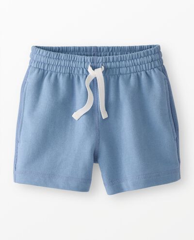 French Terry Midi Shorts in Forever Blue - main