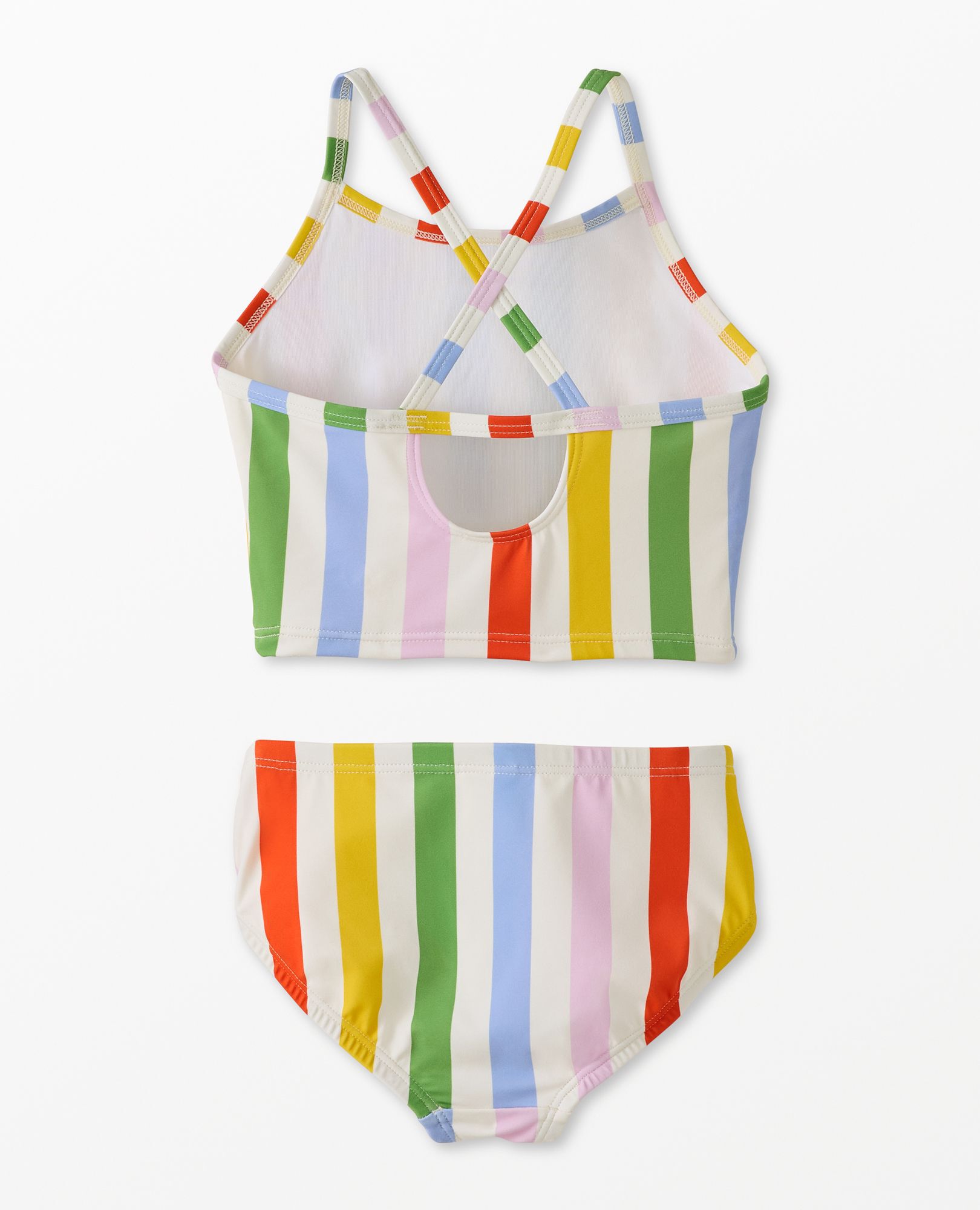 Two-Piece Swimsuit in Rainbow Stripe - main