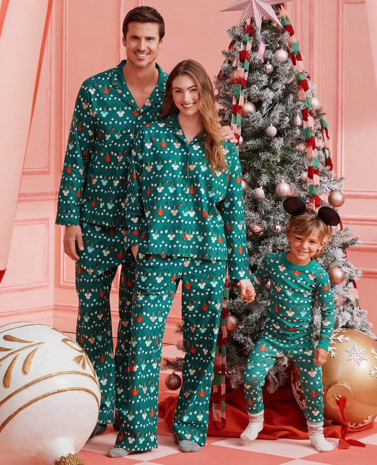 Disney Mickey Mouse Holiday Garland Matching Family Pajamas in  - main