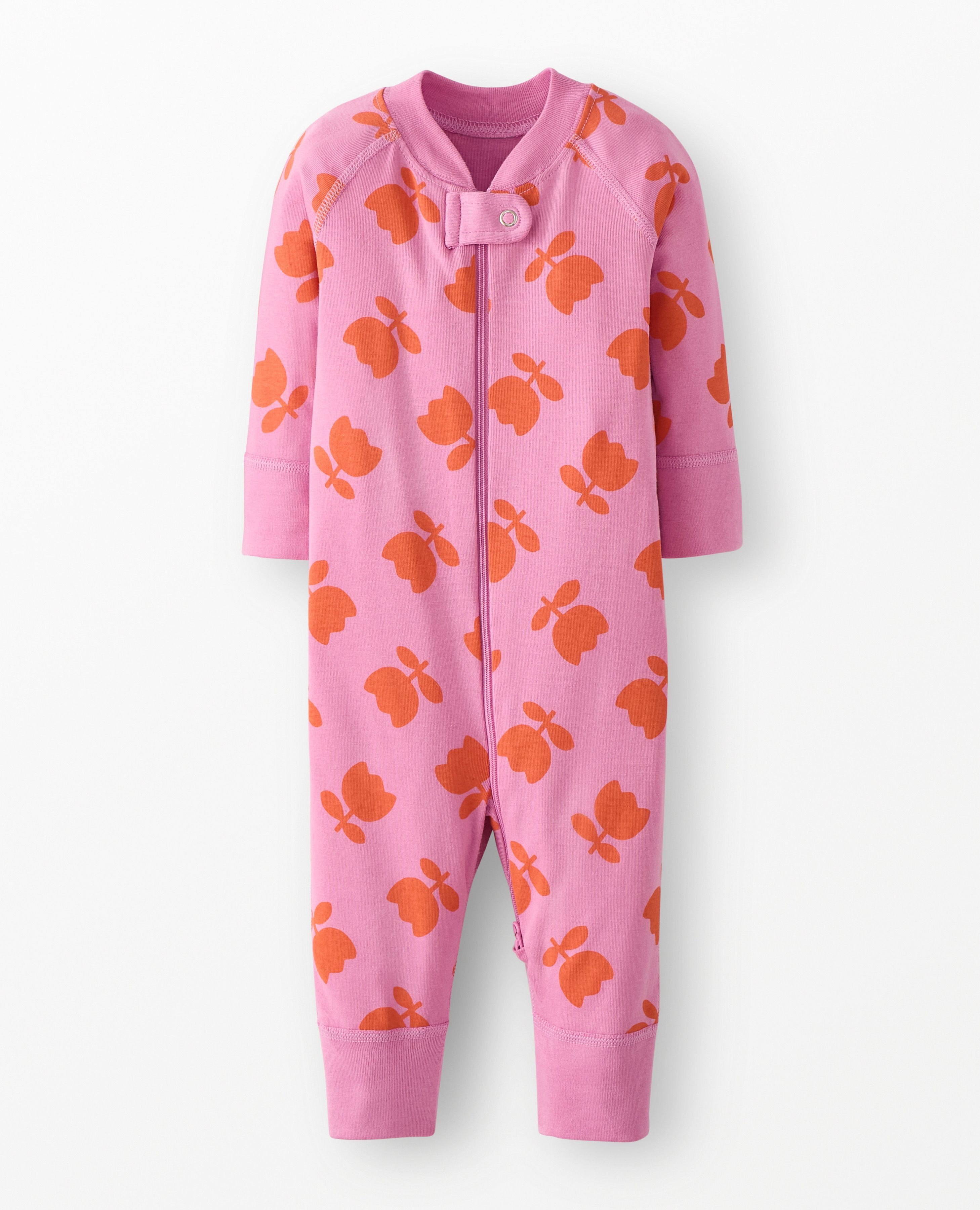 HannaJams™ Sleeper in Tossed Tulips on Pink - main