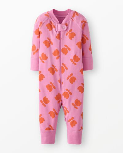 HannaJams™ Sleeper in Tossed Tulips on Pink - main