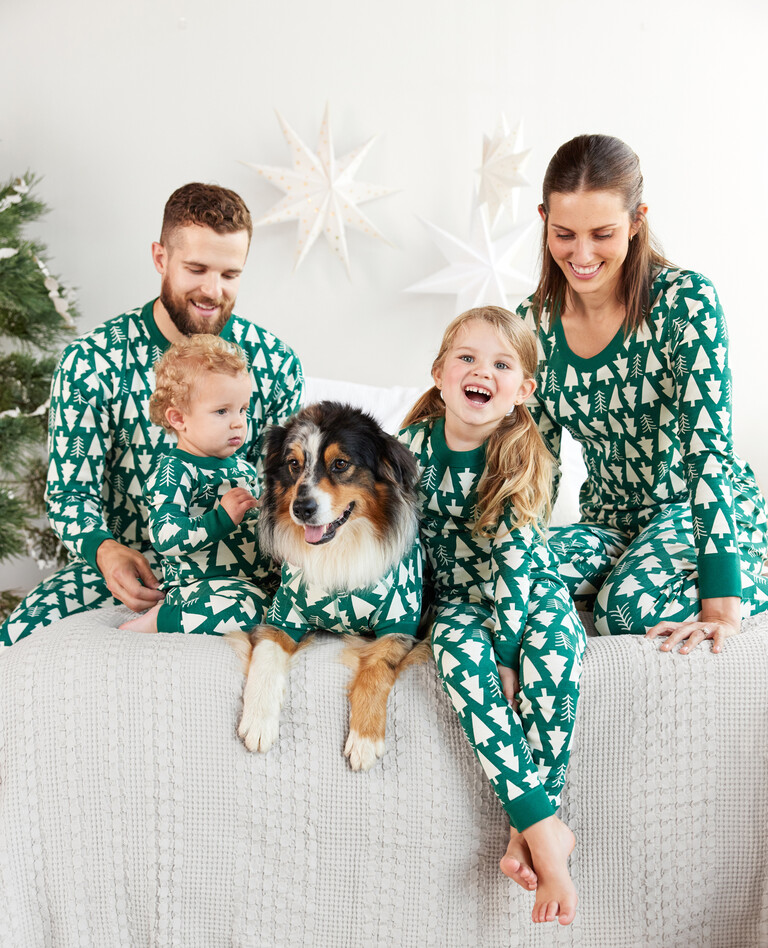 Winter Green Matching Family Pajamas in  - main
